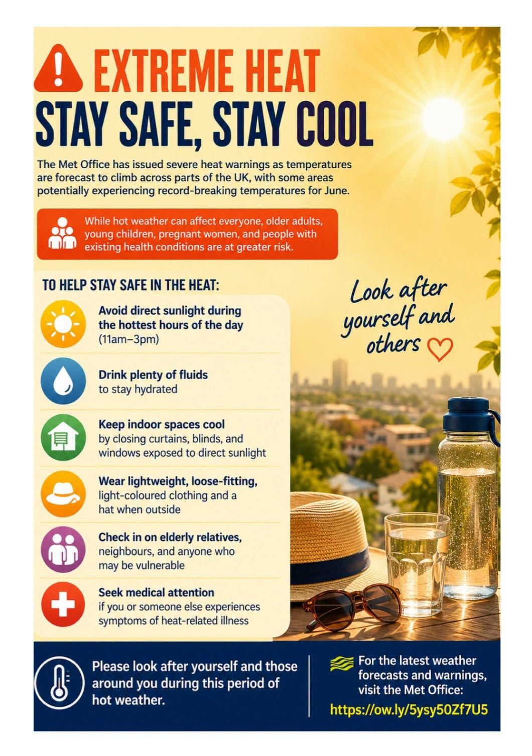 Extreme heat - stay safe